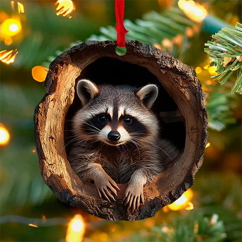2D Acrylic Animal Christmas Ornamentš„