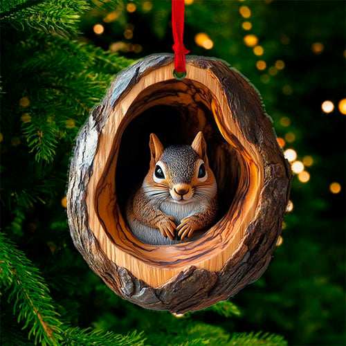 2D Acrylic Animal Christmas Ornamentš„