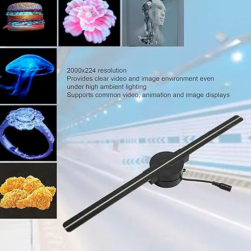 (🎅Xmas Sale) - 🎄3D Hologram LED Fan Projector