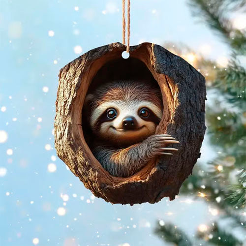 2D Acrylic Animal Christmas Ornamentš„