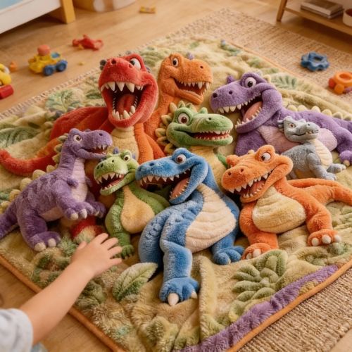 3D Dinosaur Blanket for Kids – Ultra Soft Flannel Throw