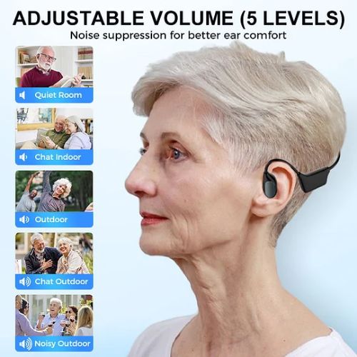YUNPSO™ Bone Conduction Smart Hearing Aids Amplifier – Patented Transducer, Best Bone Conduction Aid