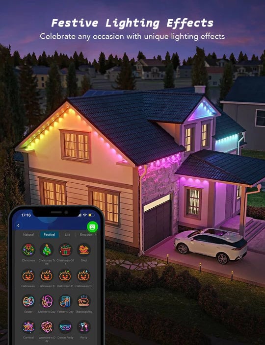 🎃Halloween Sale 50% OFF🔥Wi-Fi Bluetooth Smart Led for outdoor