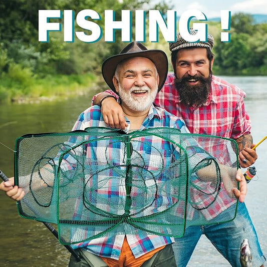 🐟Hand Cast Cage for Catching Fish Shrimp Crabs and Crawfish🐟
