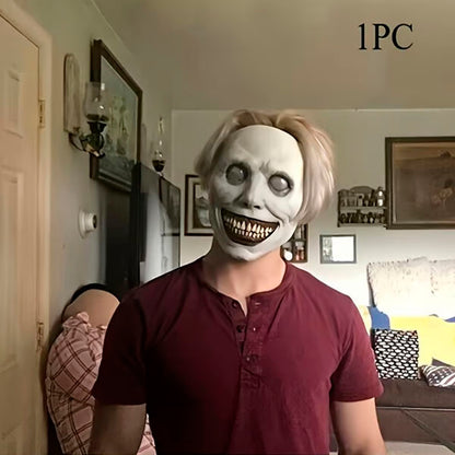 Creepy Smile Mask With Movable Jaw And Realistic Teeth