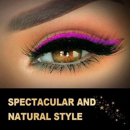 55%OFF - Reusable Self-Adhesive Eyeliner And Eyelash Stickers With Glitter