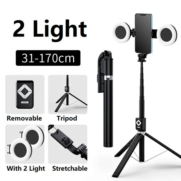 New 6 in 1 Bluetooth Selfie Stick
