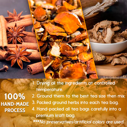 100% Natural Turmeric Ginger Cinnamon Tea