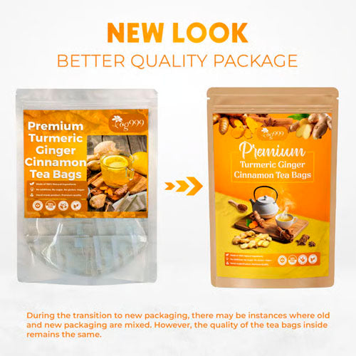 100% Natural Turmeric Ginger Cinnamon Tea