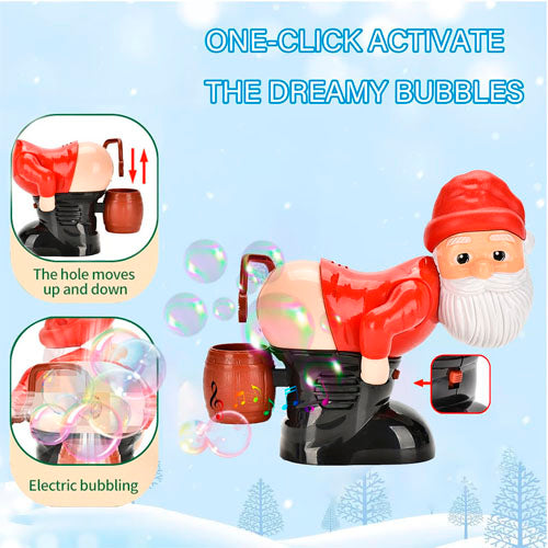 Christmas Gnomes Bubble Machine - Duration of 12 hours