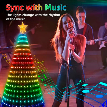 🔥Hot Sale 🎄Smart Christmas Tree Lights ✨With Remote and APP Control