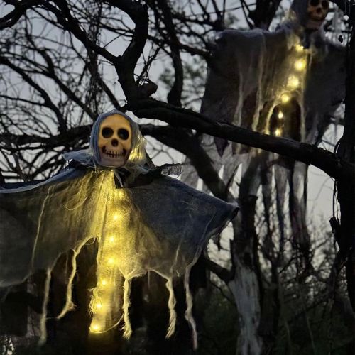 (🎃HALLOWEEN PRE SALE - 50% OFF) Halloween Fabric Skull Decorative Lamp