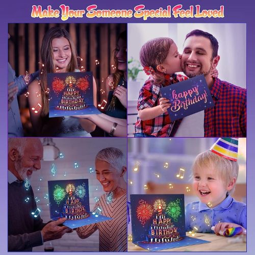 Magical And Musical 3D Gift Cards - Lights That Last 35 Days