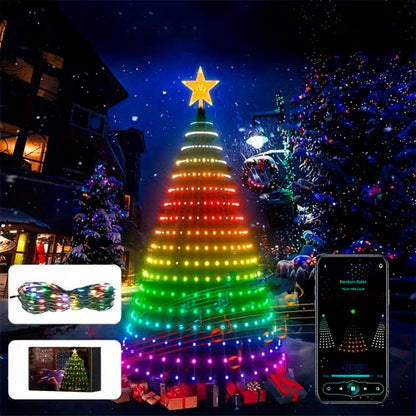 🔥Hot Sale 🎄Smart Christmas Tree Lights ✨With Remote and APP Control