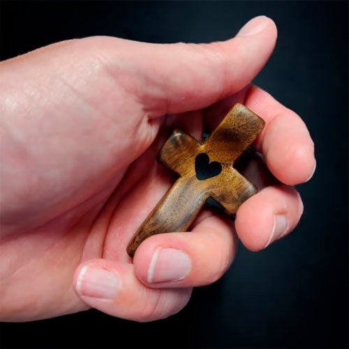 Handcrafted Wooden Cross My Heart