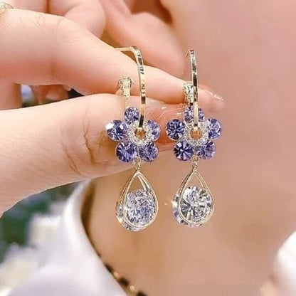 🔥Fashion Flower Diamond Earrings