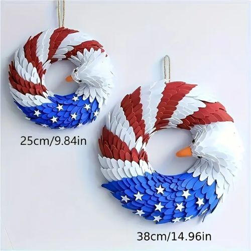 Independence Day Patriotic Eagle Wreath Decoration