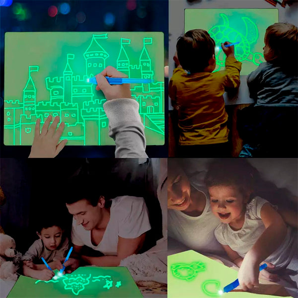 🎁🌟Magic LED Light Drawing Pad - Release the Creativity Of