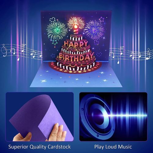 Magical And Musical 3D Gift Cards - Lights That Last 35 Days