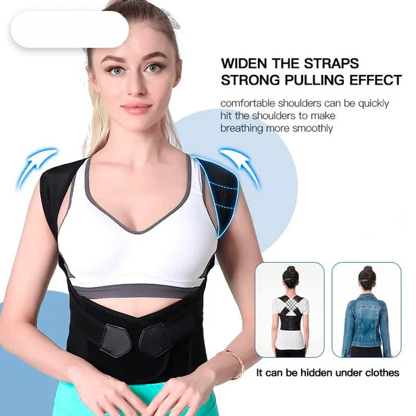 Adjustable Back Posture Belt Office Home Gym Unisex