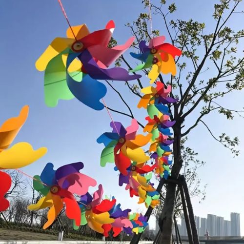 Colorful Windmills