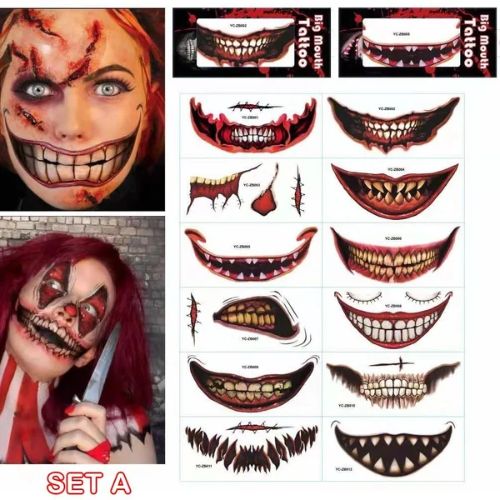 YuoTatto™ Halloween Prank Makeup Temporary Tattoo