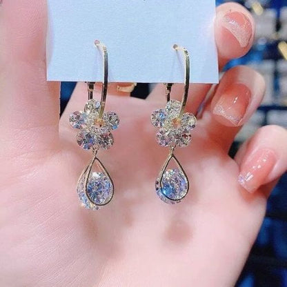 🔥Fashion Flower Diamond Earrings