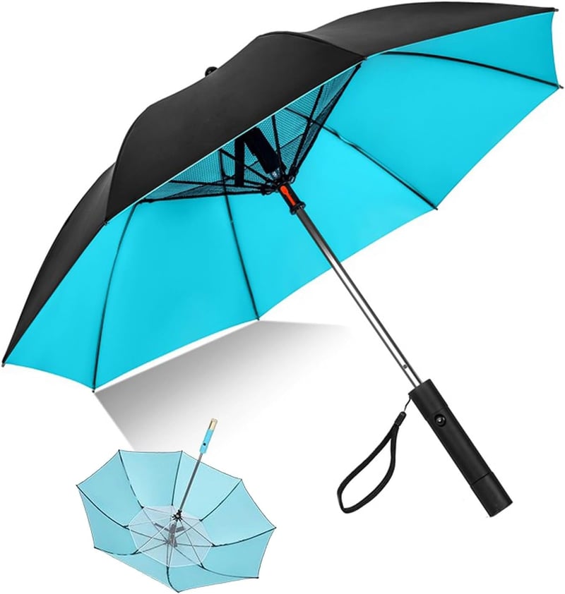 3 in 1 umbrella with fan