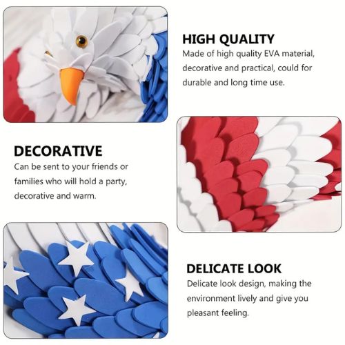 Independence Day Patriotic Eagle Wreath Decoration