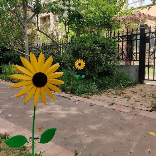 Sunflower Rotating Windmills