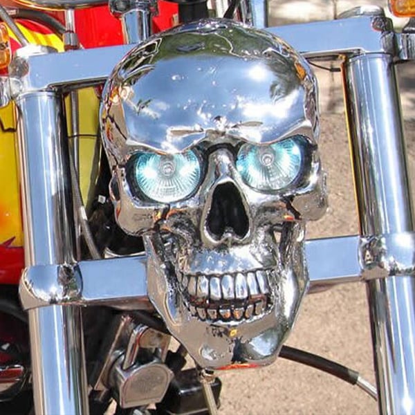 Skull Motorcycle Headlight