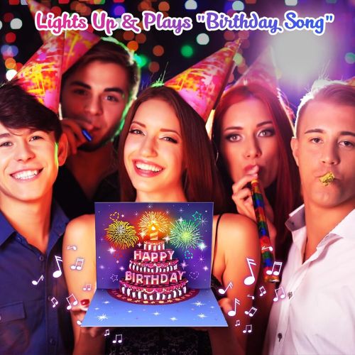 Magical And Musical 3D Gift Cards - Lights That Last 35 Days