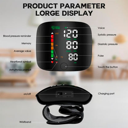 Wrist Blood Pressure Monitor With Artificial Intelligence 2025