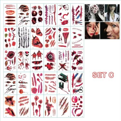 YuoTatto™ Halloween Prank Makeup Temporary Tattoo