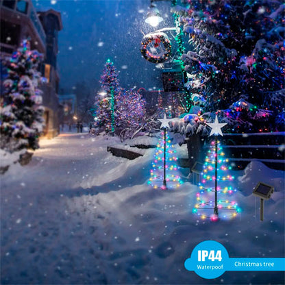 Outdoor Solar Spiral Christmas Tree Lights