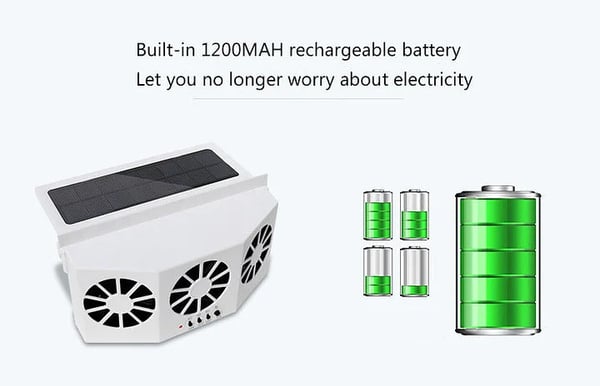 The New Solar Car Cooling Artifact 🧊[air circulation exhaust fan]🧊