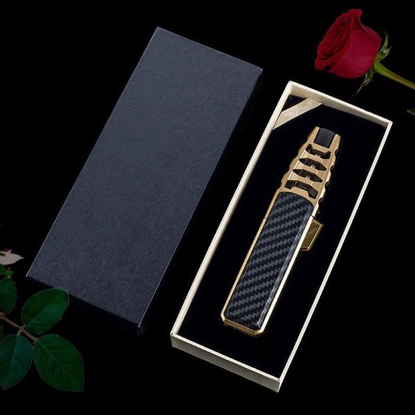 🔥Windproof Straight Torch Blue Flame Lighter