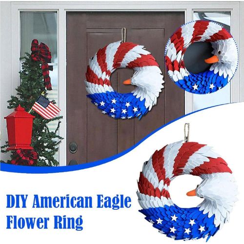 Independence Day Patriotic Eagle Wreath Decoration