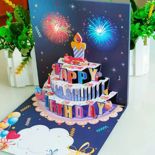 Magical And Musical 3D Gift Cards - Lights That Last 35 Days