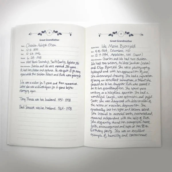 🎁 2024 Family Tree Notebook - Memories Of Ancestors