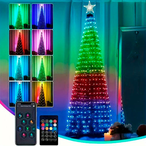 🔥Hot Sale 🎄Smart Christmas Tree Lights ✨With Remote and APP Control