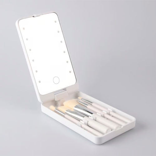 💖Smart Light Travel Makeup Brush Set