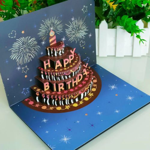 Magical And Musical 3D Gift Cards - Lights That Last 35 Days