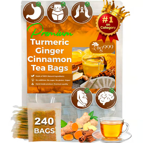 100% Natural Turmeric Ginger Cinnamon Tea