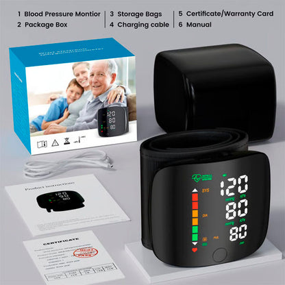 Wrist Blood Pressure Monitor With Artificial Intelligence 2025