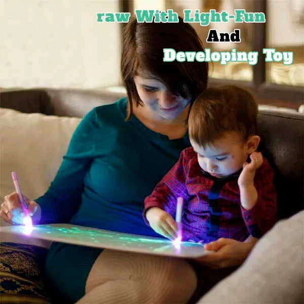 🎁🌟Magic LED Light Drawing Pad - Release the Creativity Of