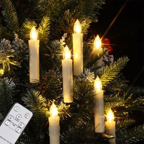 Flameless Christmas Candles - Duration 18 Hours