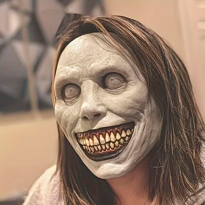 Creepy Smile Mask With Movable Jaw And Realistic Teeth