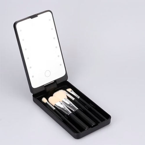 💖Smart Light Travel Makeup Brush Set