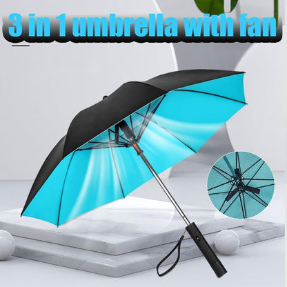 3 in 1 umbrella with fan